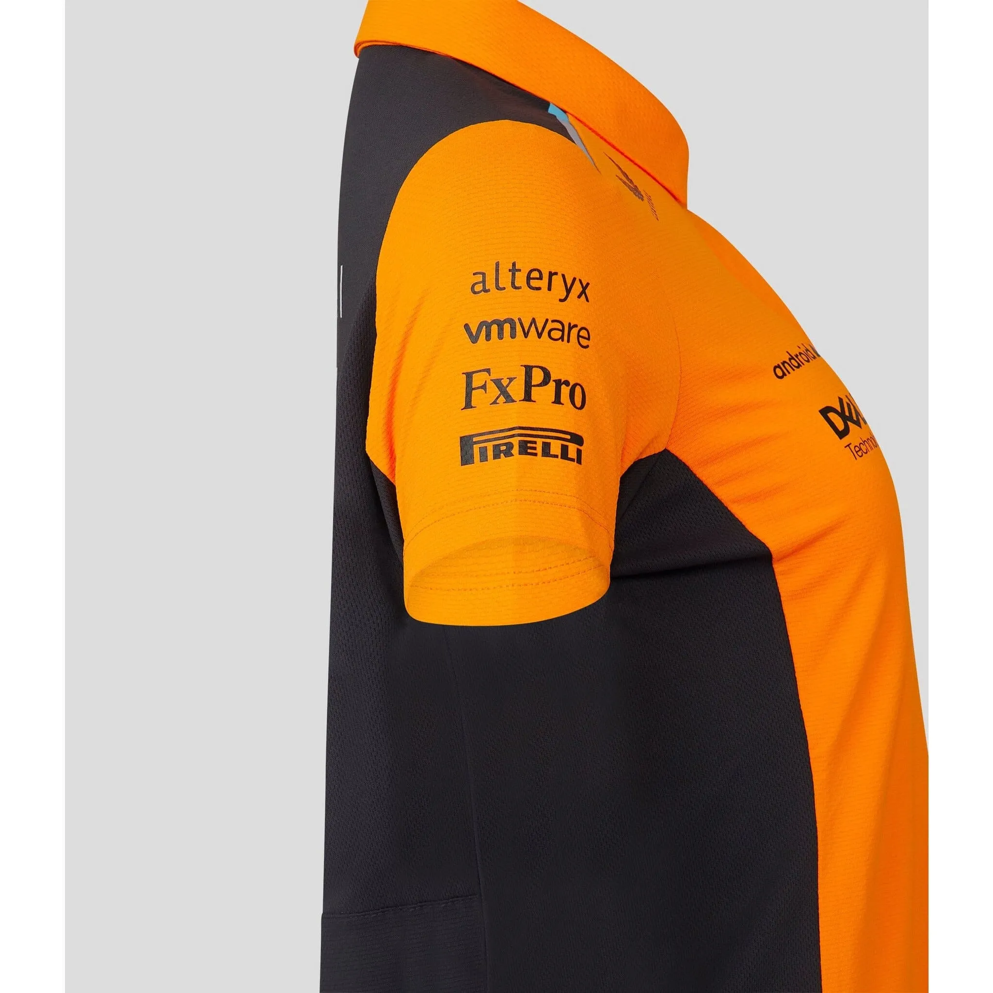 McLaren F1 Women's 2023 Lando Norris Team Drivers Polo Shirt- Papaya