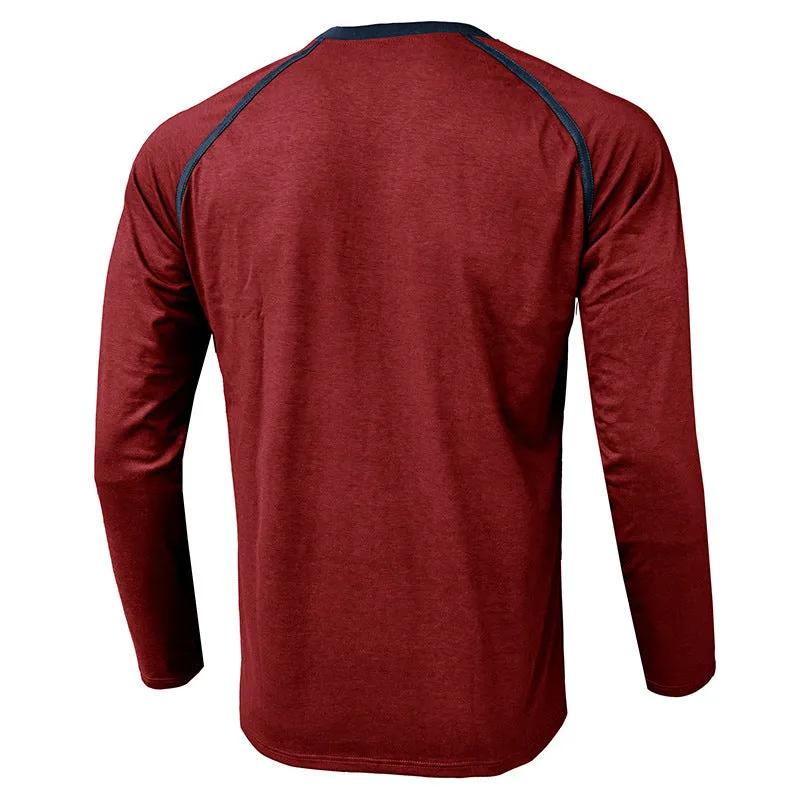 Men's Holster Piping Long Sleeve Shirts