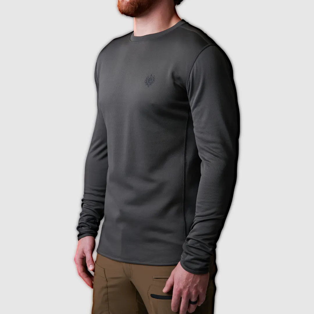 Men's Ridgeline Heavy Base Layer Top (Wolf Grey)