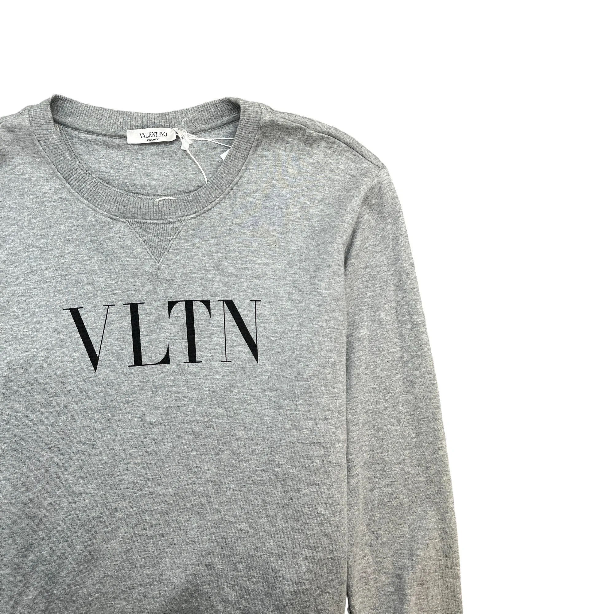 Men's Vltn Logo Jumper Grey Size S