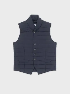 Mersino - Milano Edition Padded Navy Blue Vest