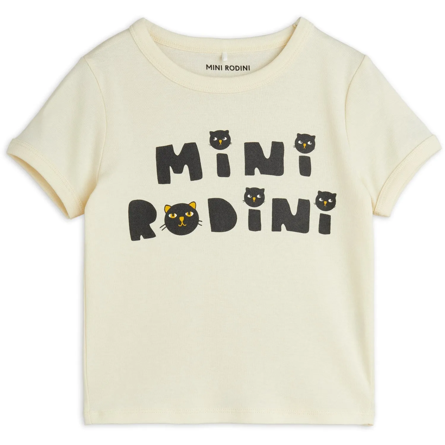 Mini Rodini Offwhite Mini Rodini Cats T-Shirt