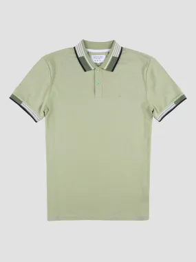 Mish Mash REGULAR FIT OSLO PALE GREEN COTTON JERSEY POLO