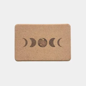 Moon Cork Brick (100% Natural Cork Yoga Block) by Scoria World Inc.