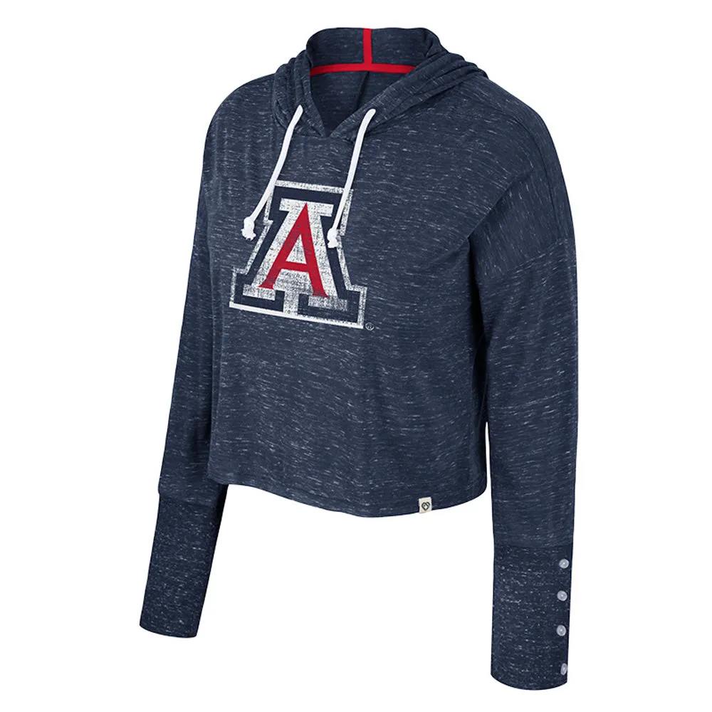 NCAA Arizona Wildcats Women's Colosseum High Society Crop Pullover Hoodie