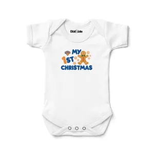 New York Knicks "My First Christmas Gingerbread" Bodysuit