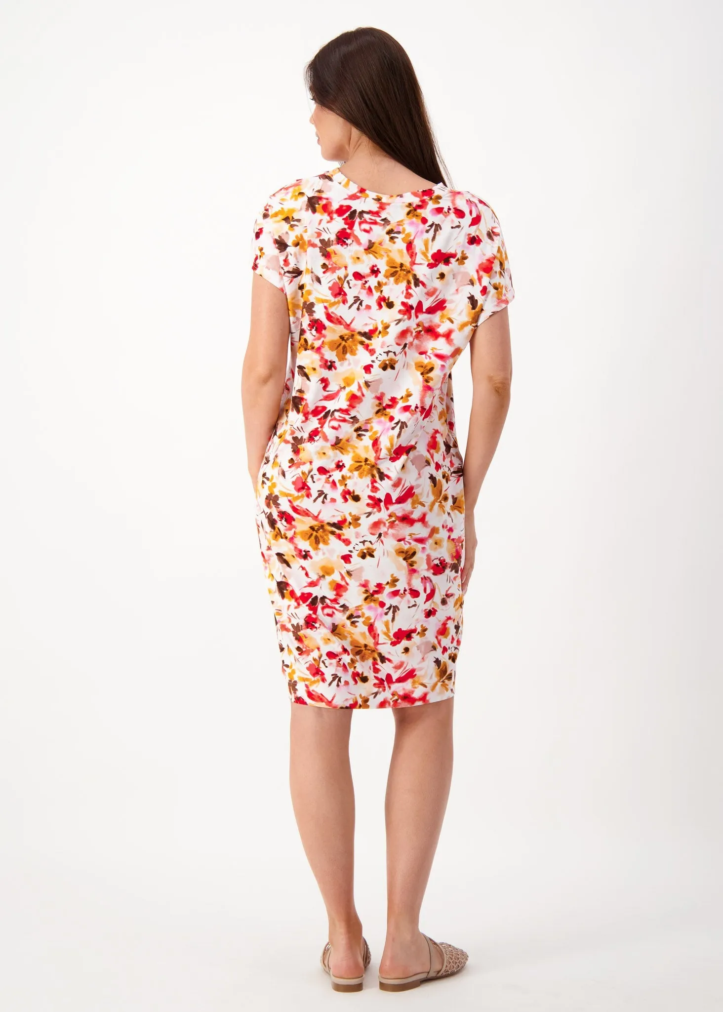 Nicks Bamboo Short Sleeve T-Shirt Dress - Summer Floral