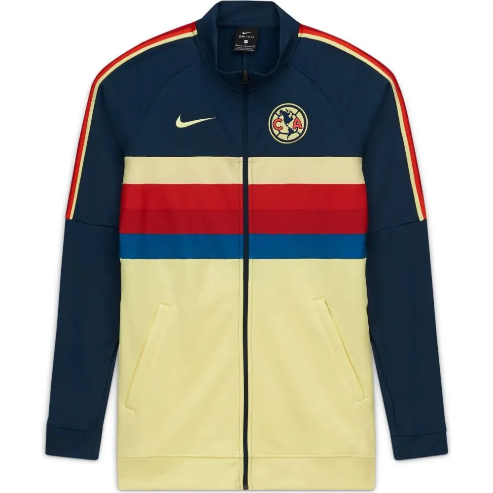 Nike 2020-21 Club America Women I96 Anthem Jacket - Yellow-Navy-Red