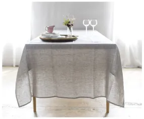 Oatmeal Linen Tablecloth