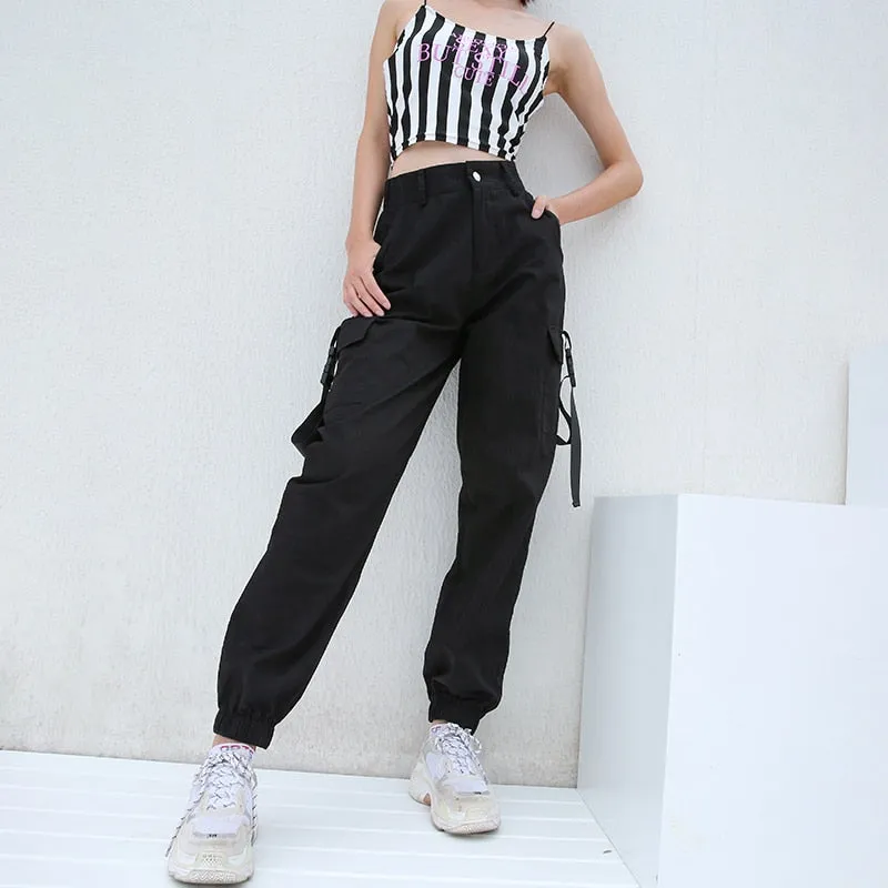 Obsidian High Waist Cargo Pants (3 Colours)