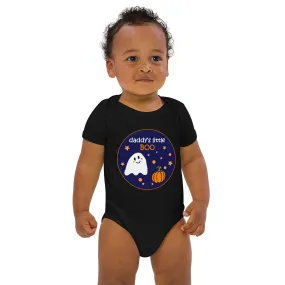 Organic Cotton Baby Bodysuit – "Daddy's Little BOO" Halloween | 3 Colors