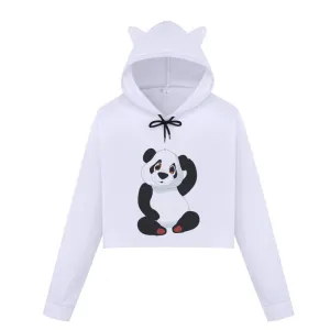 panda pullover with ears