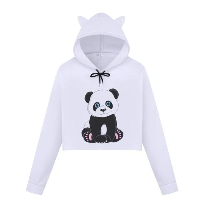 panda pullover with ears