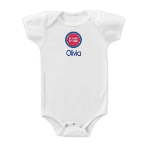 Personalized Detroit Pistons Bodysuit