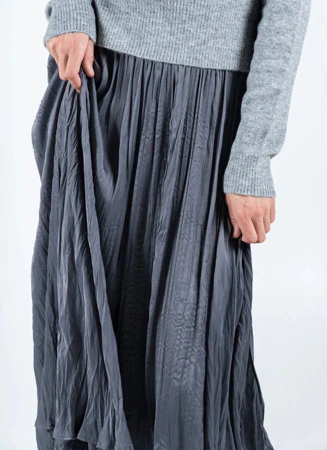 Pleated Maxi Skirt