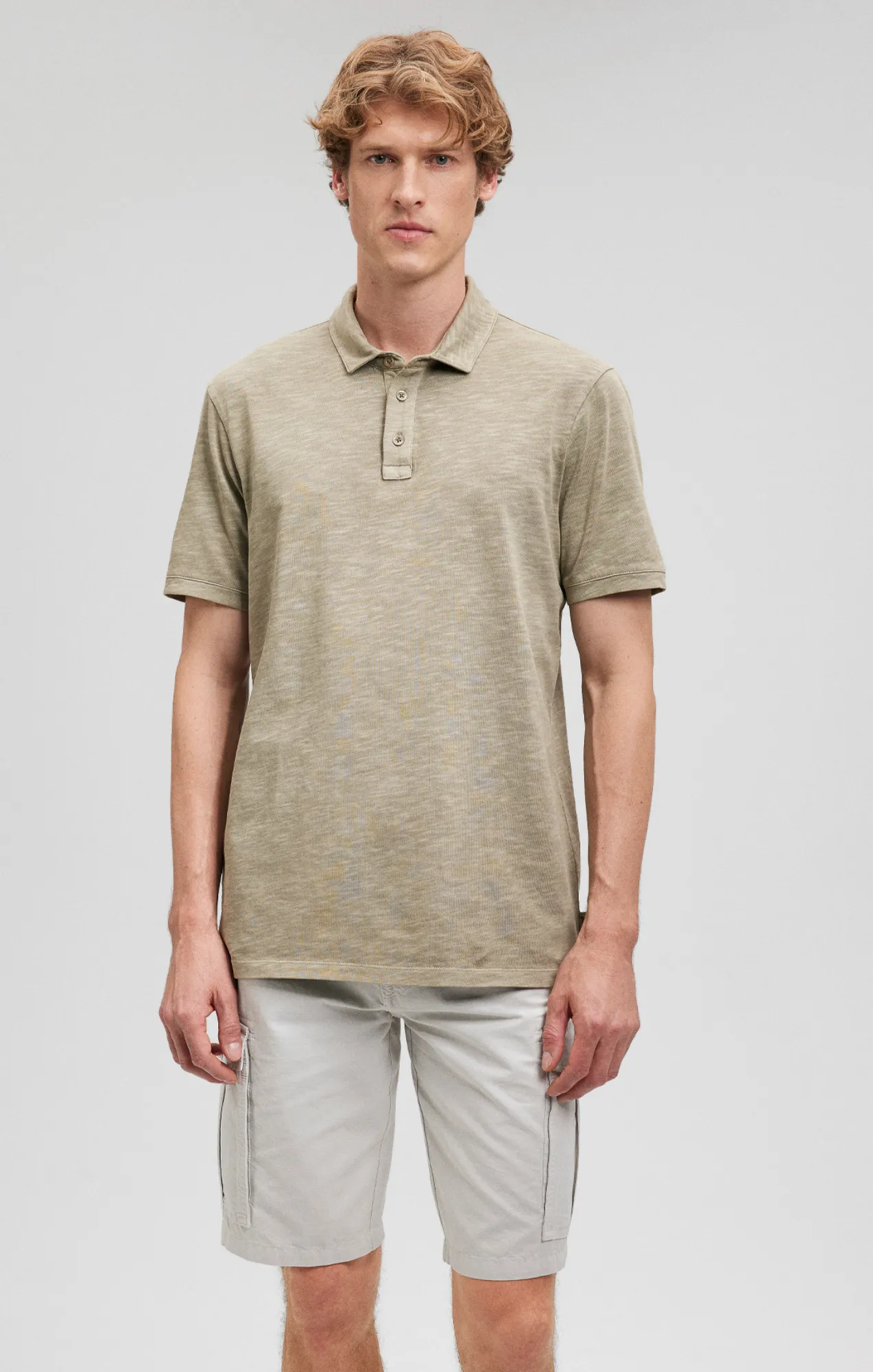 POLO SHIRT IN SPRAY GREEN