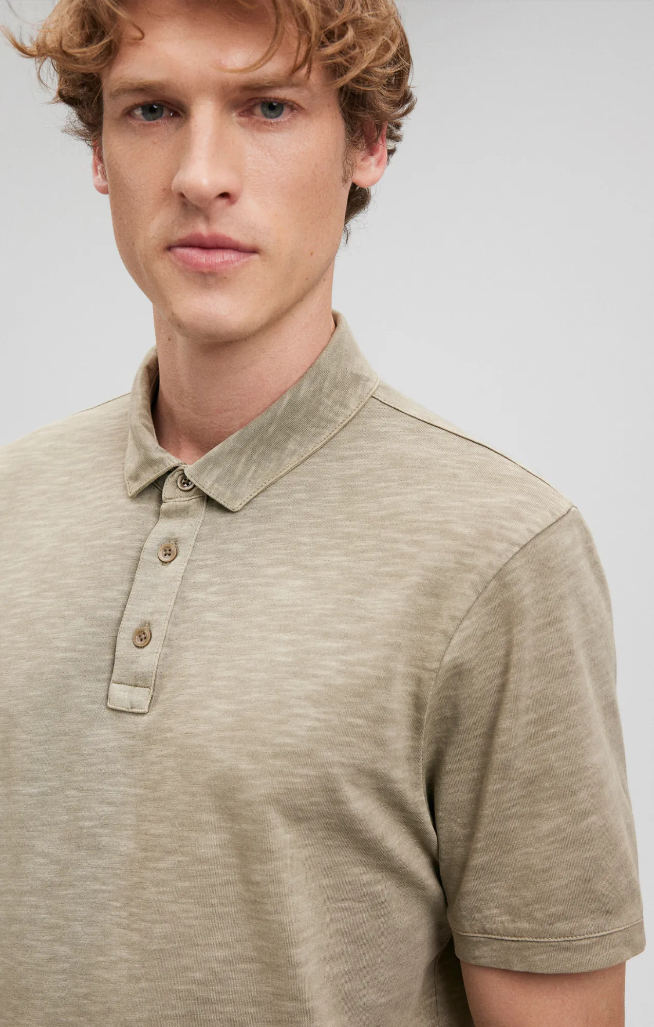 POLO SHIRT IN SPRAY GREEN