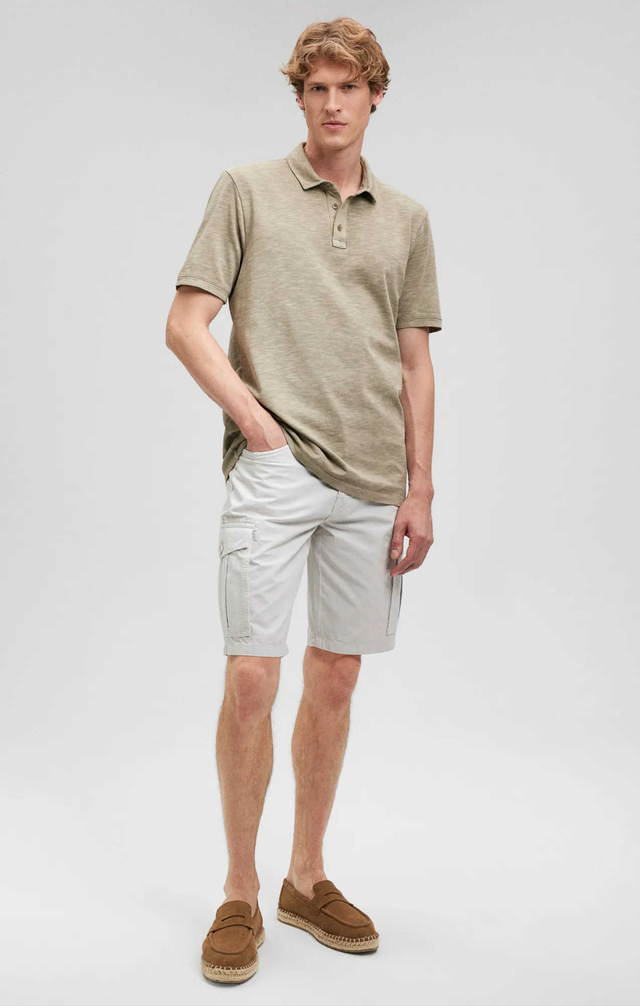 POLO SHIRT IN SPRAY GREEN