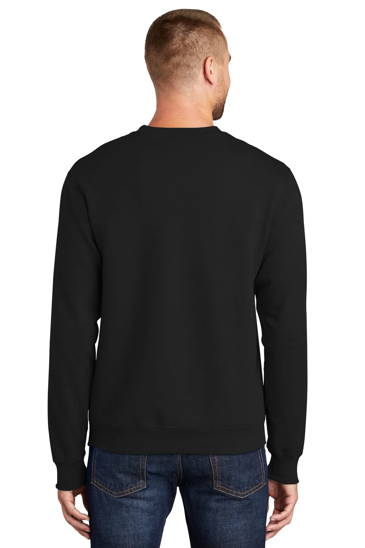 Port & Company Essential Fleece Branded Sweatshirts, Jet Black