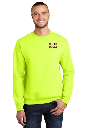 Port & Company Essential Fleece Custom Sweatshirts, Safety Green