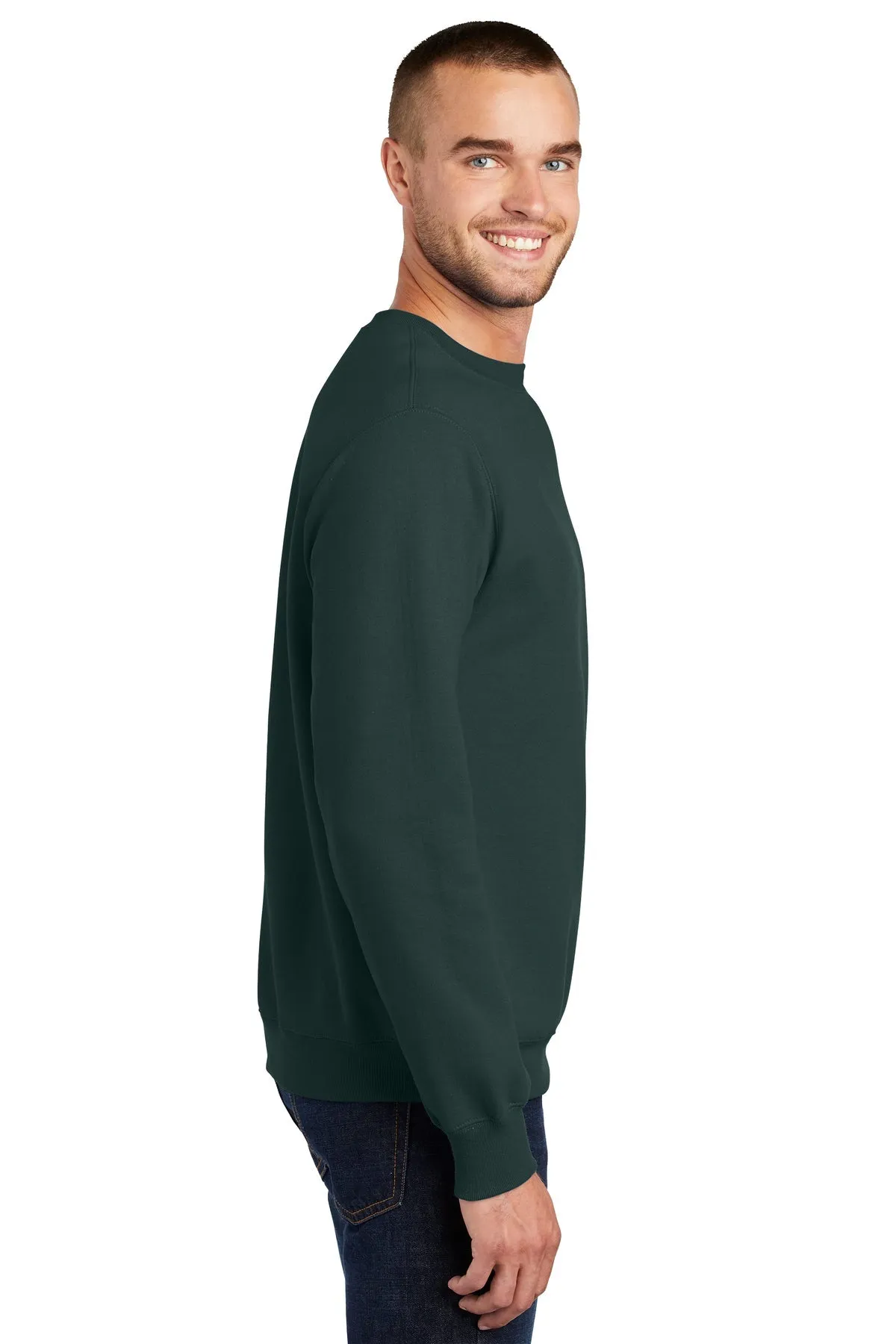 Port & Company Essential Fleece Customized Sweatshirts, Dark Green