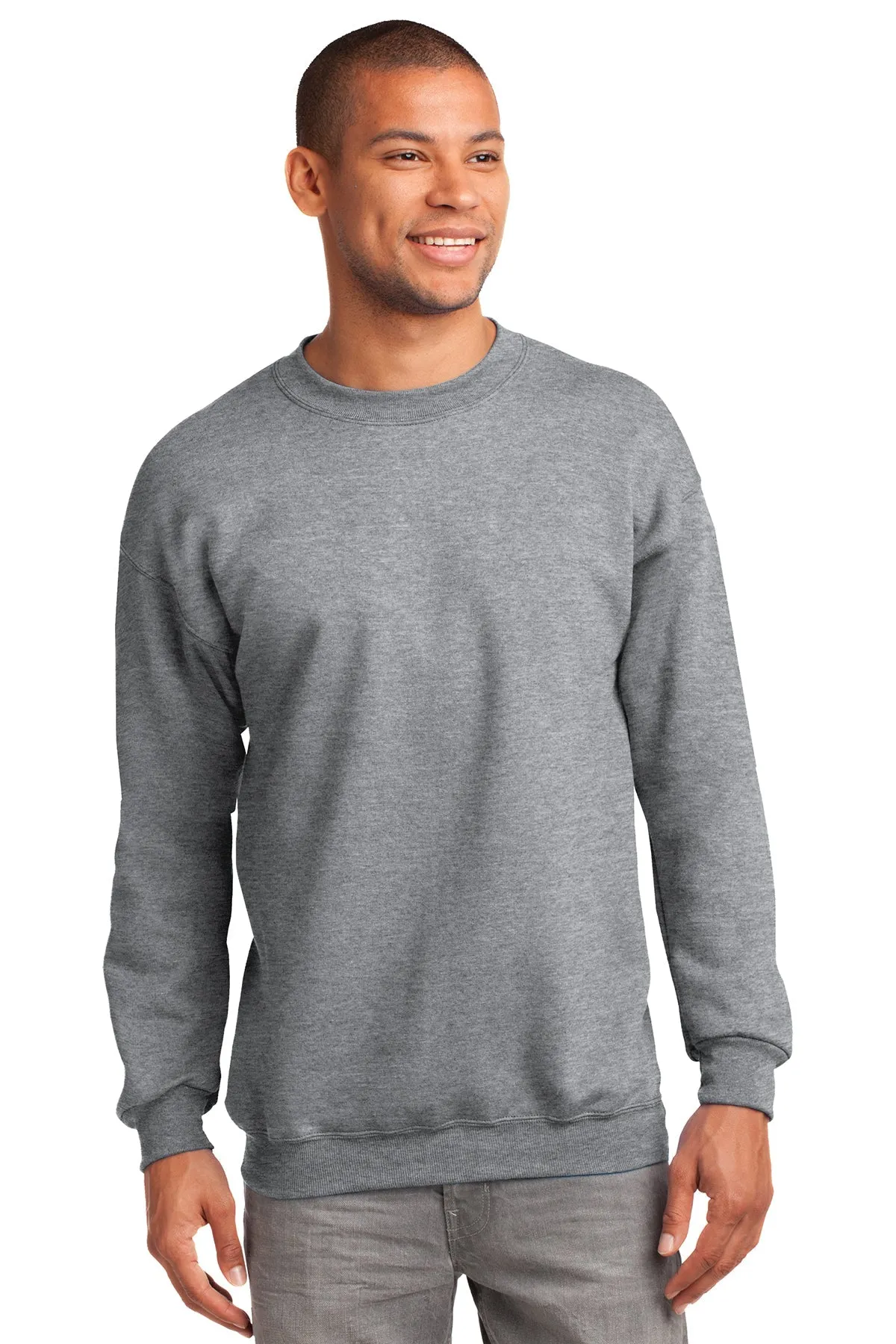 Port & Company Tall Essential Fleece Custom Sweatshirts, Athletic Heather