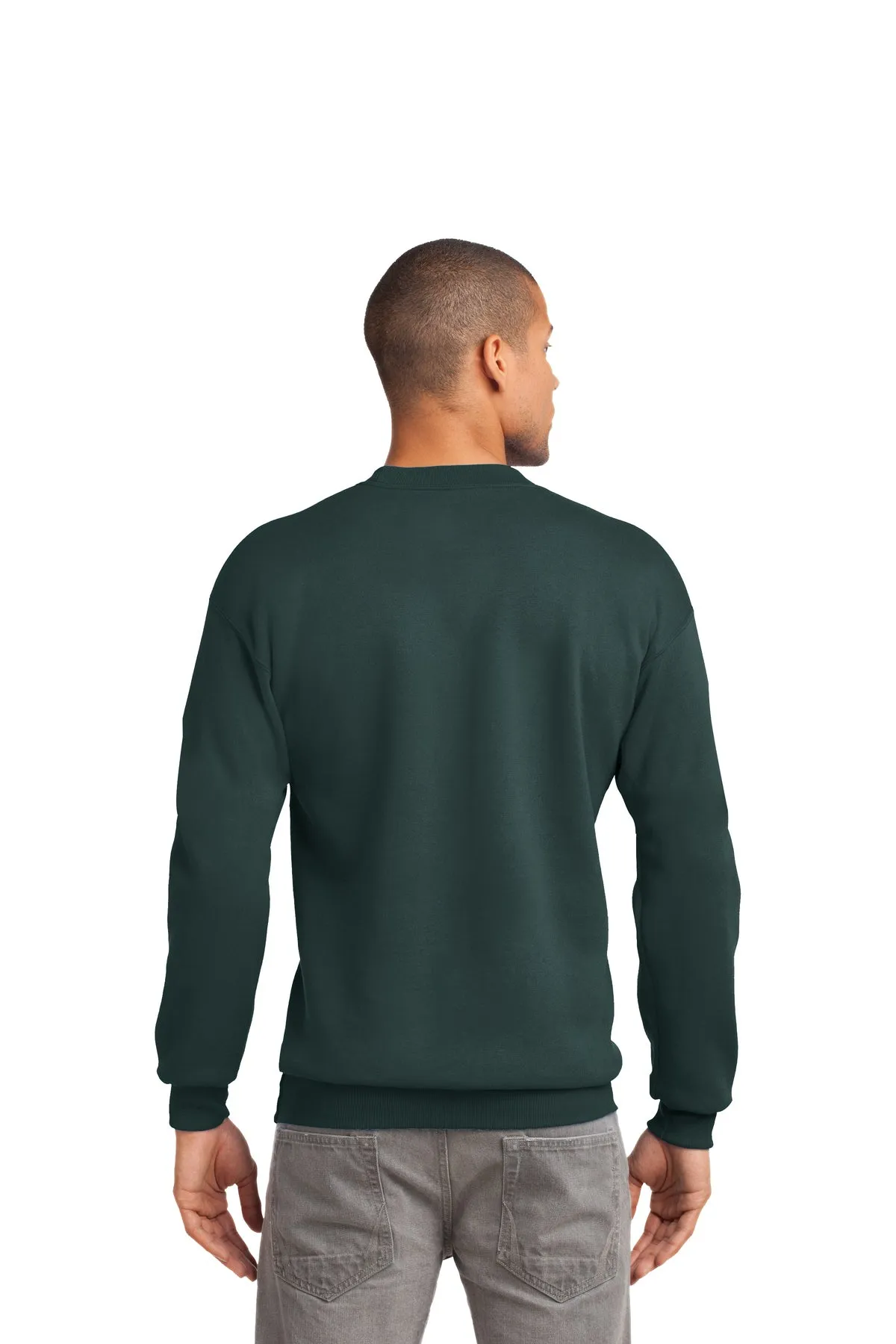 Port & Company Tall Essential Fleece Customized Sweatshirts, Dark Green