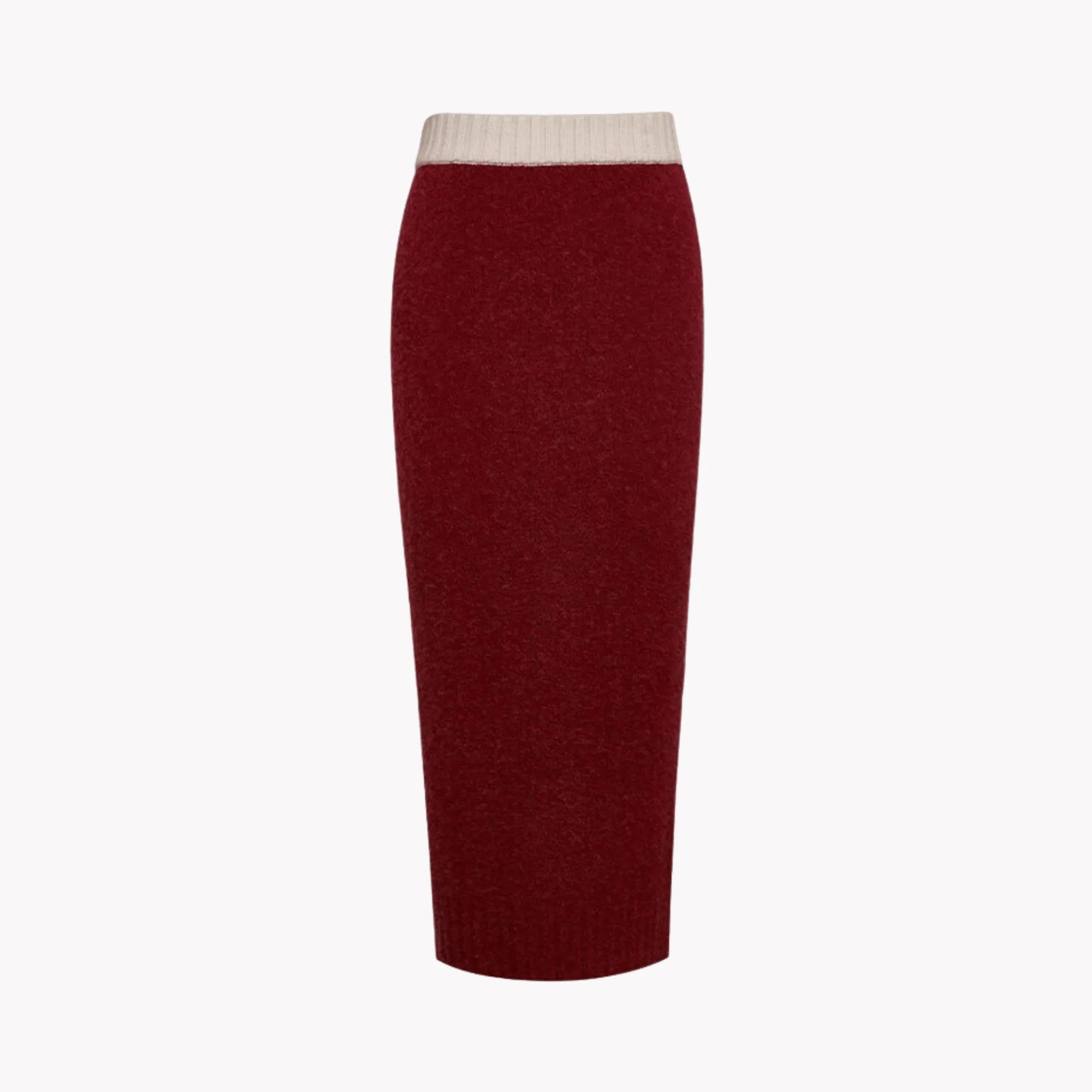 Pre Order:  High Waist Wool Knit Skirt