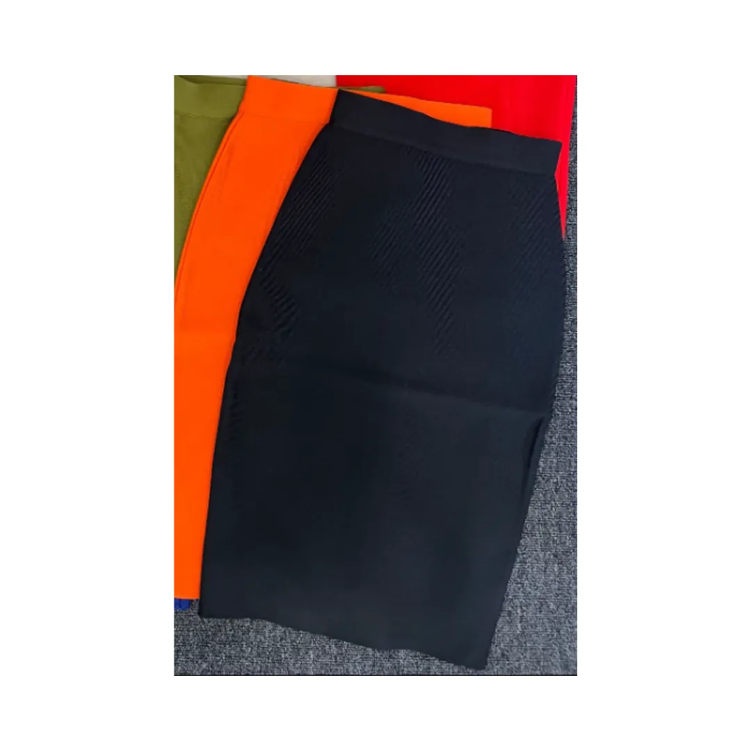 Pre Order:  Solid Bandage Midi Skirt