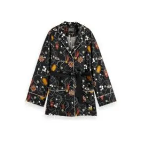 Printed Pyjama Blazer Black