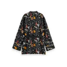 Printed Pyjama Blazer Black