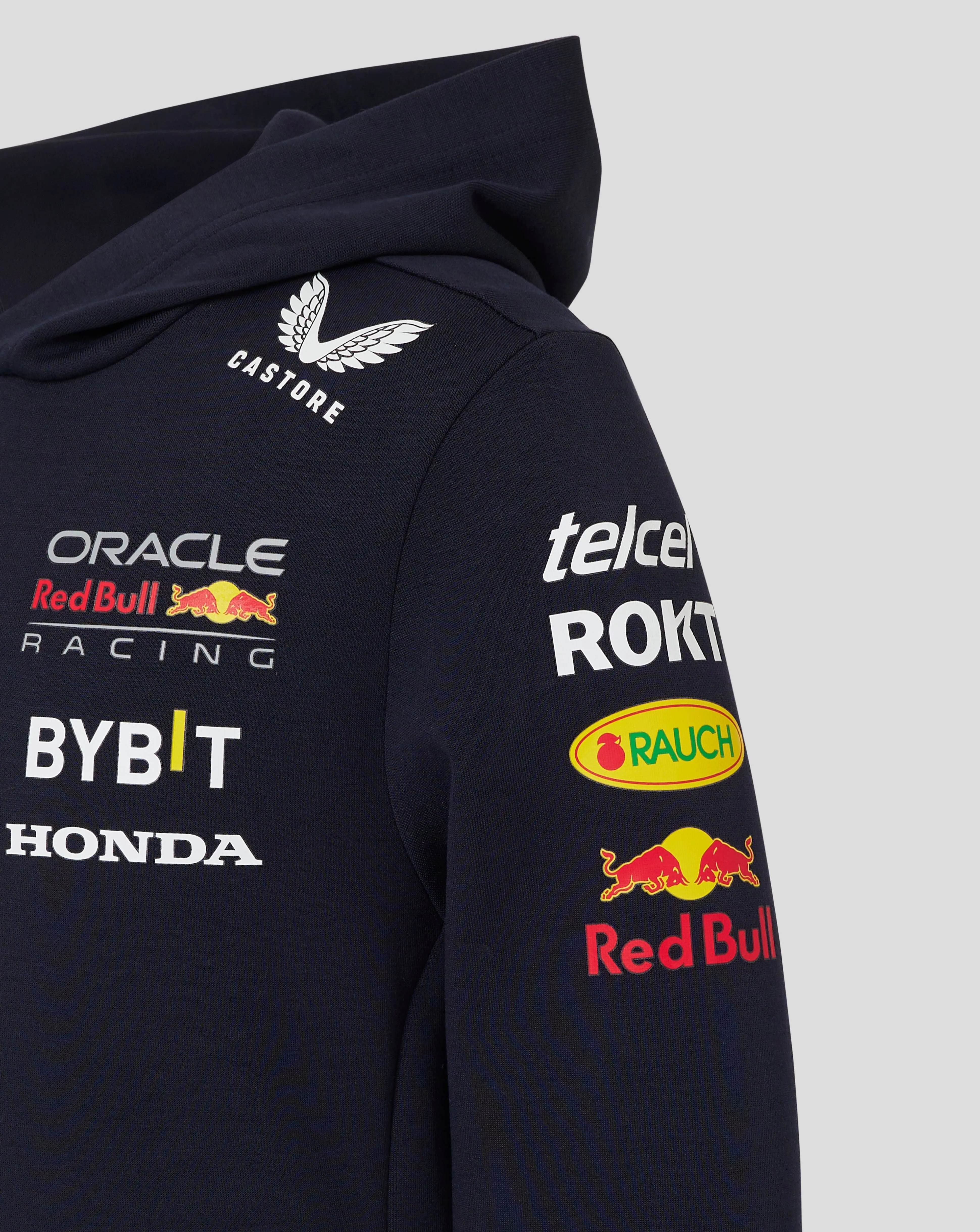 Red Bull Racing F1 Kid's 2024 Team Pullover Hoodie- Youth Navy