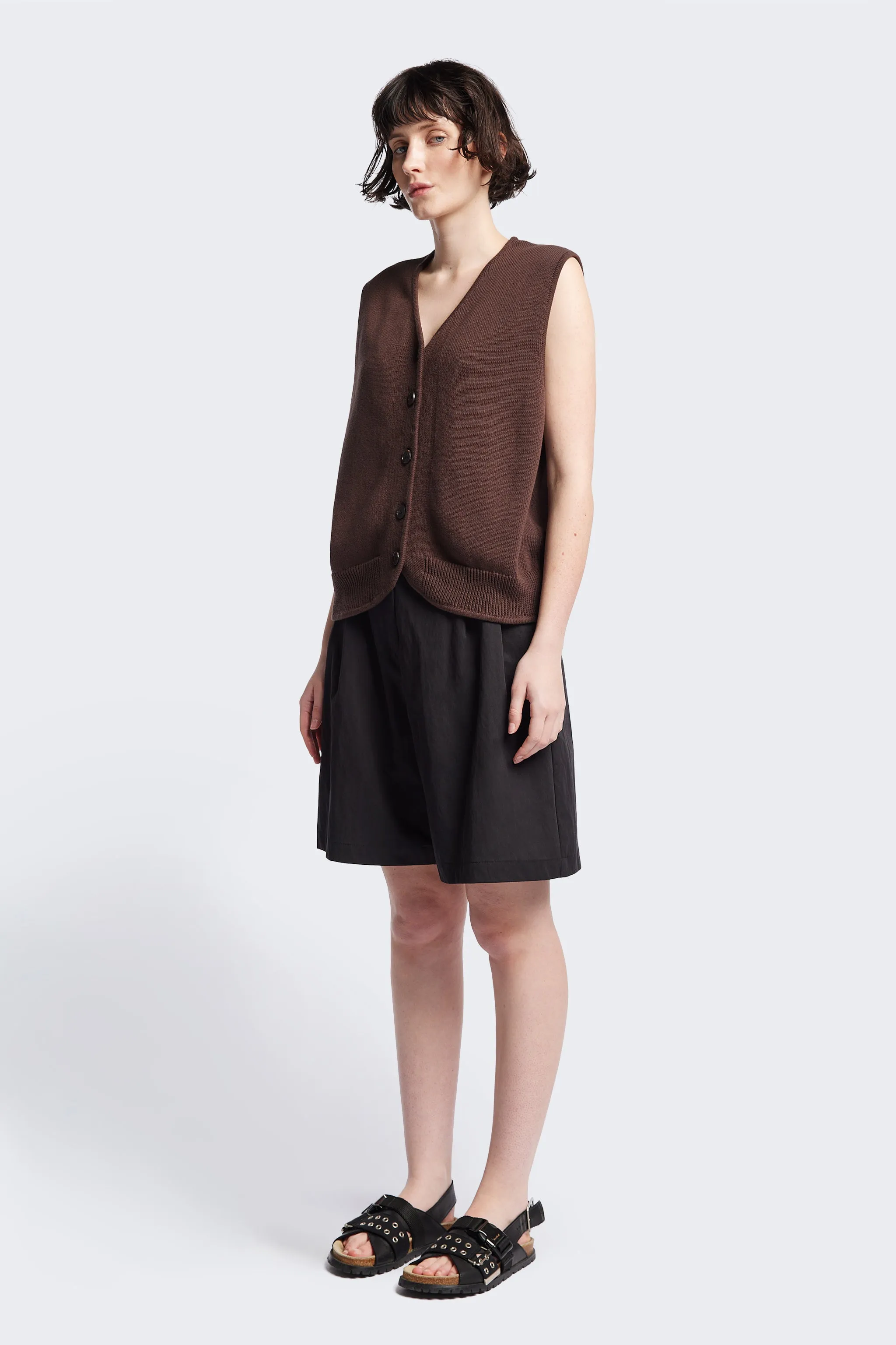 Ritual Knit Vest Brown