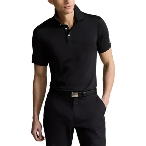 RLX Ralph Lauren Solid Airflow Performance Golf Shirt- Black