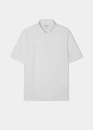 Rockbourne Performance Polo in White - Sports Fit