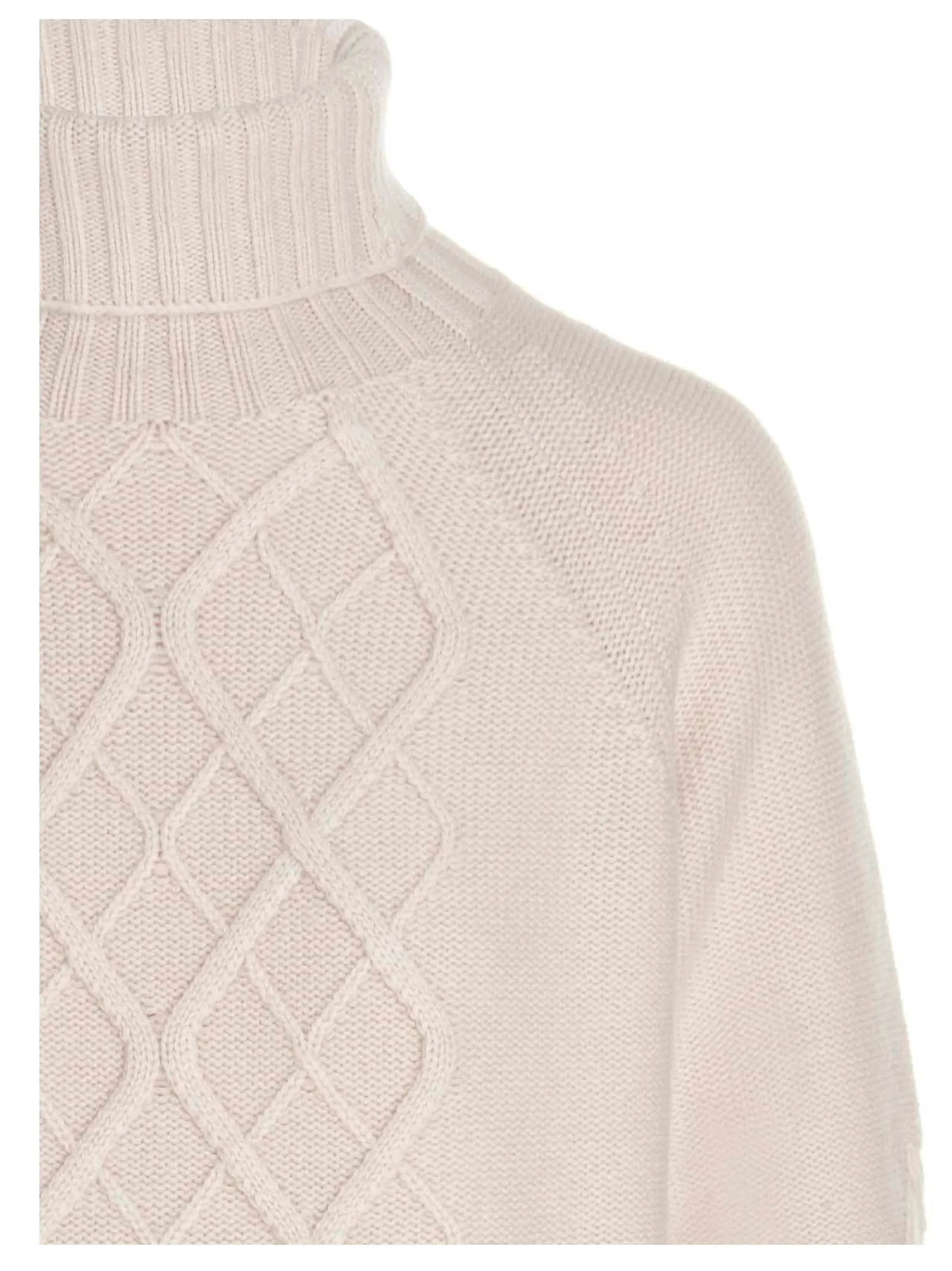 'S Max Mara Cable-Knit Turtleneck Jumper