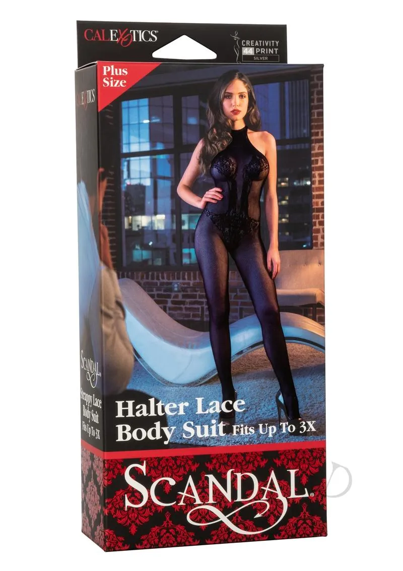 Scandal Halt Lace Body Plus Sz Blk(disc)