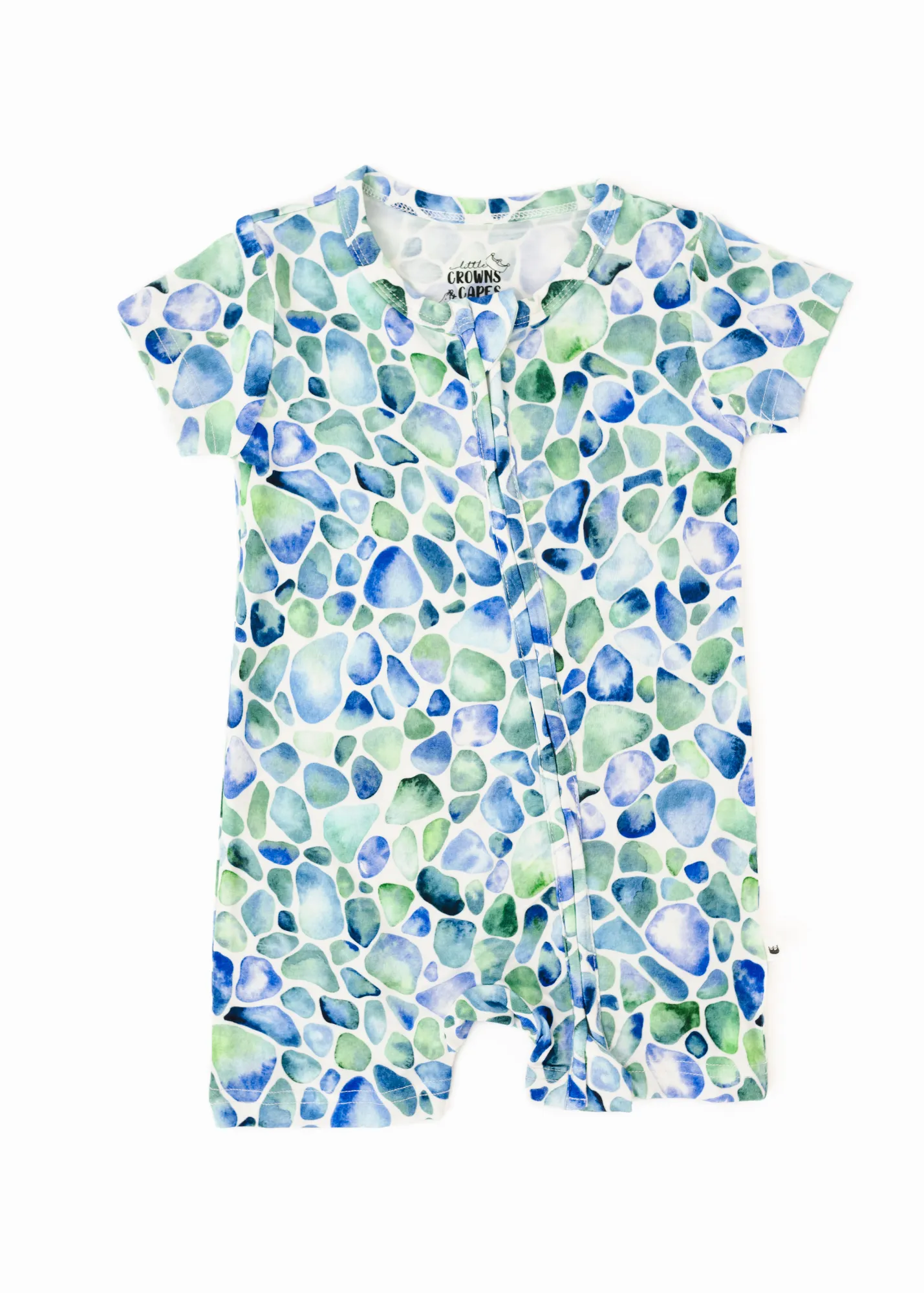 Sea Glass Bamboo Shortie Romper