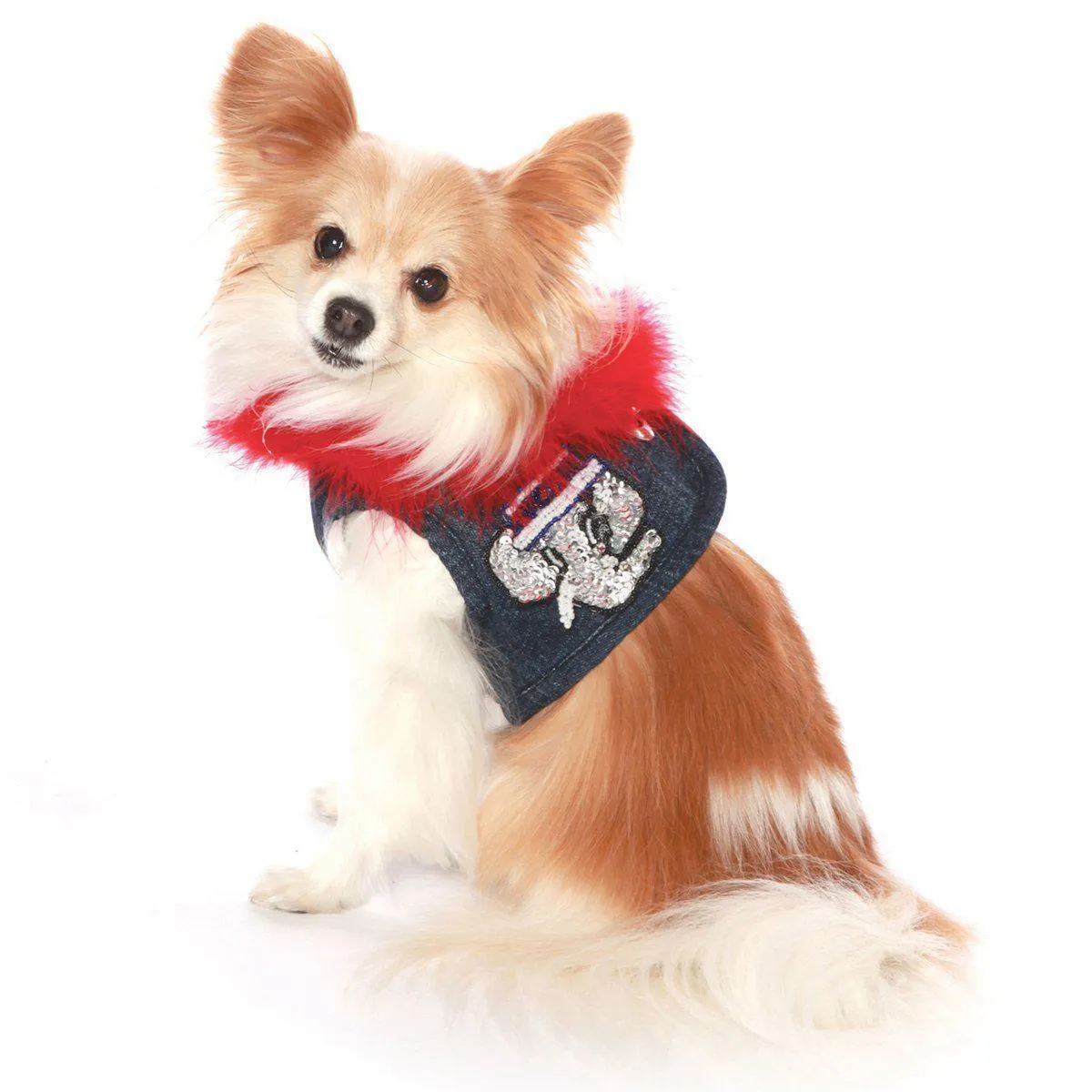 Sequin Patches for Hollywood Denim Dog Harness Vest