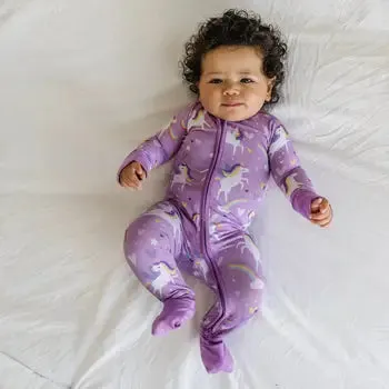 Sienna's Unicorns Bamboo Convertible Romper/Sleeper