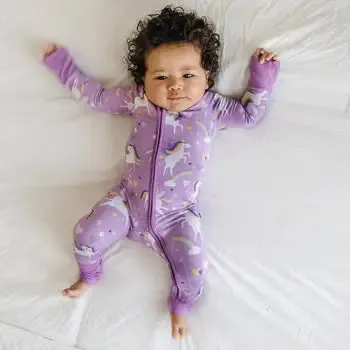 Sienna's Unicorns Bamboo Convertible Romper/Sleeper