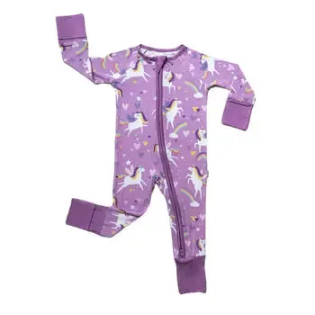 Sienna's Unicorns Bamboo Convertible Romper/Sleeper