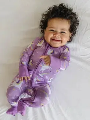 Sienna's Unicorns Bamboo Convertible Romper/Sleeper