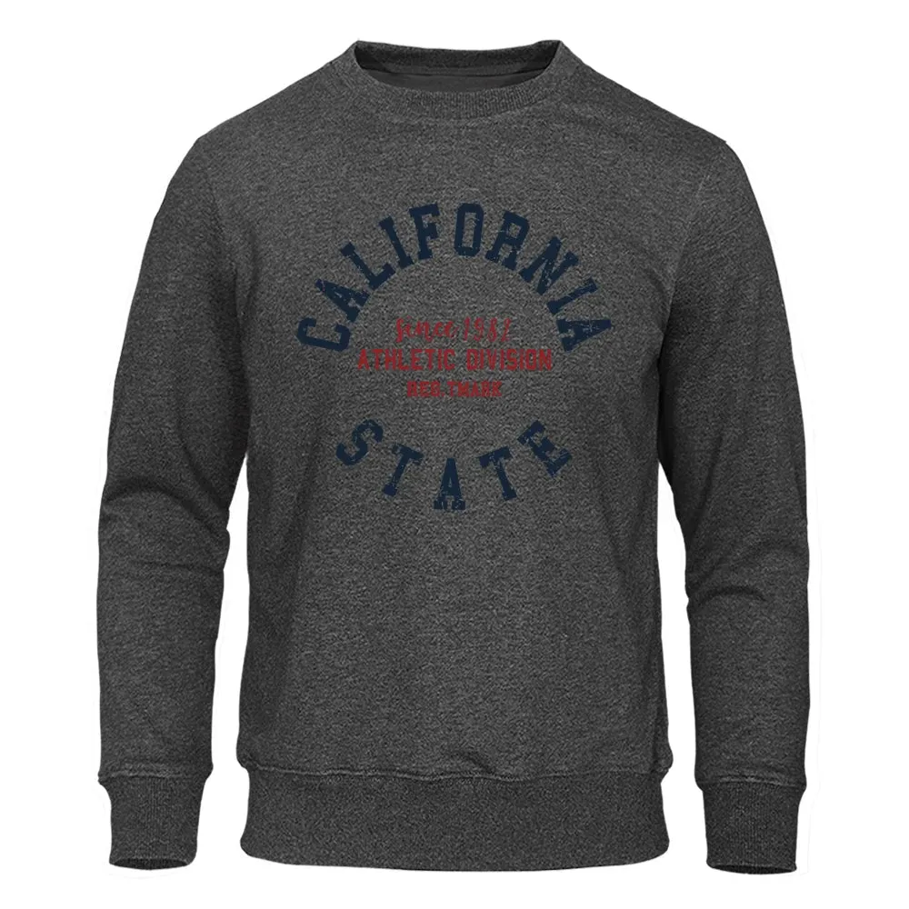 Since 1982 California State Street Letter Hoodie Men Retro Fashion Top Funny Pullover Clothing Novelty Graphic Hoodies Men'S