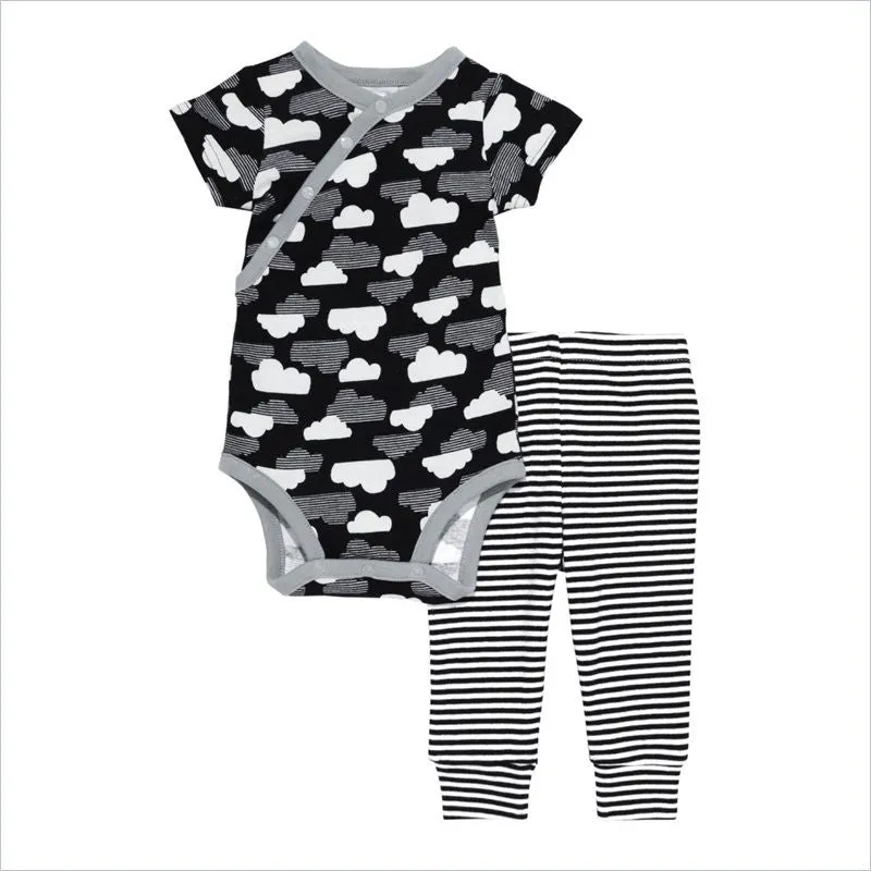 Skip Hop Star Struck Short Sleeve Bodysuit & Pant Set in Cloud