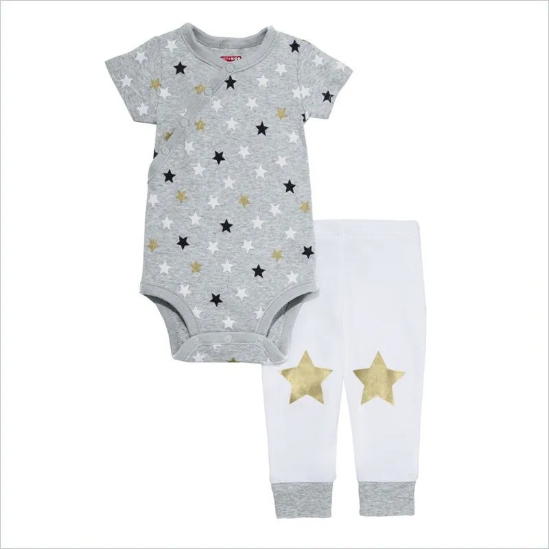 Skip Hop Star Struck Short Sleeve Bodysuit & Pant Set in Stars