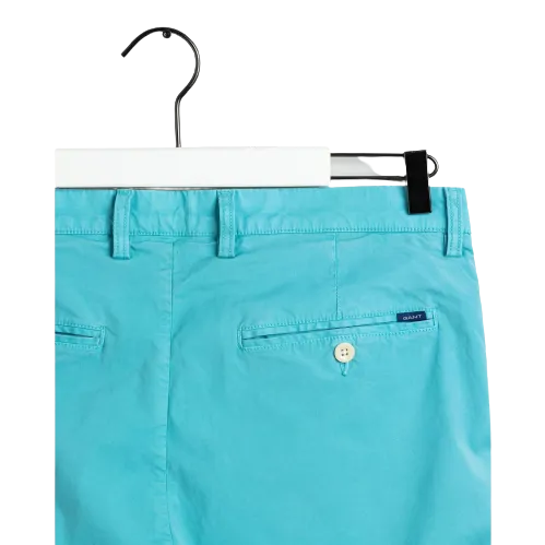 Slim Fit Sunfaded Chino - Aqua | Mineral Red