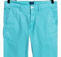 Slim Fit Sunfaded Chino - Aqua | Mineral Red