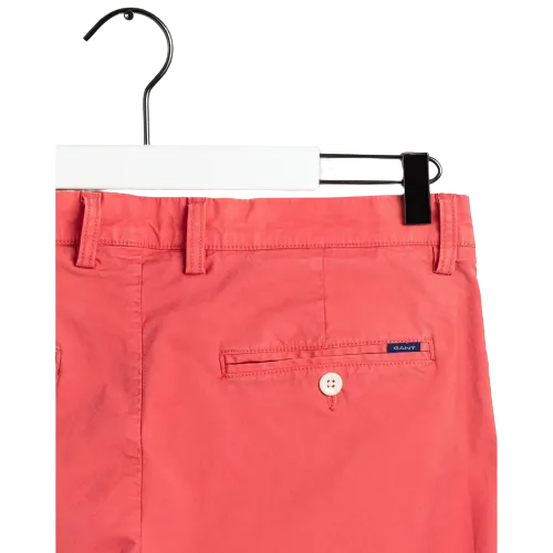 Slim Fit Sunfaded Chino - Aqua | Mineral Red