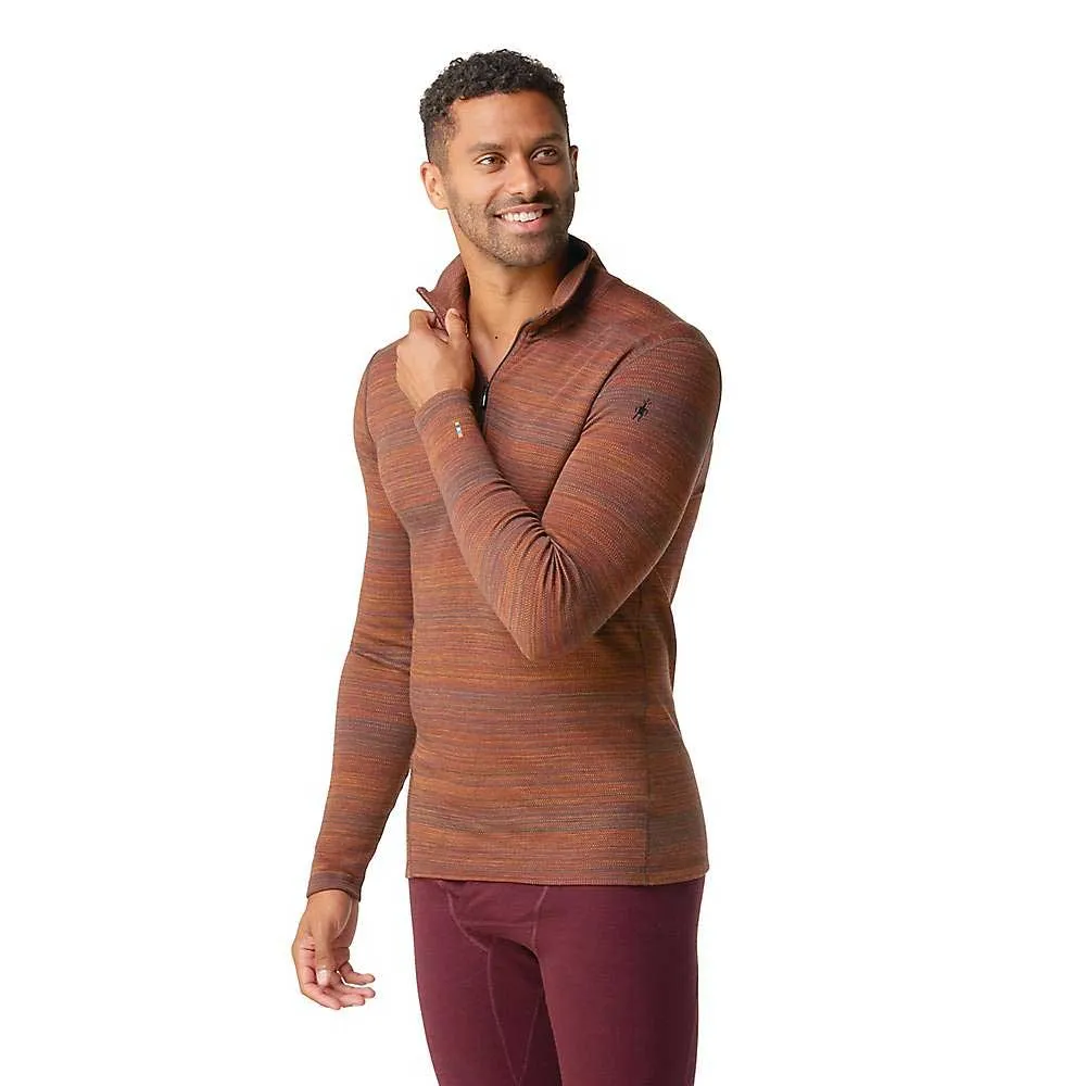 Smartwool Men's Classic Thermal Merino Pattern Base Layer 1/4 Zip Top